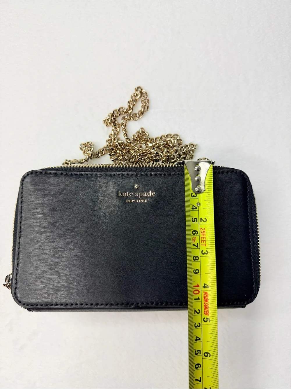 Kate Spade New York Staci Dual Zip Around Crossbody Leather Bag - Black New